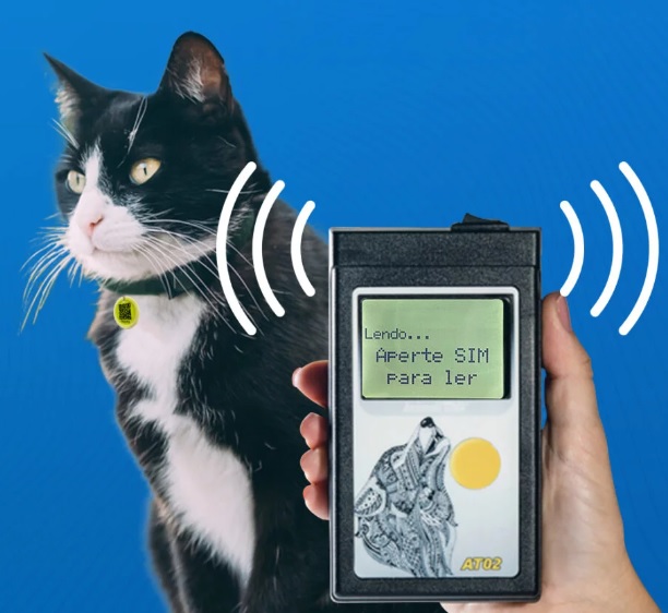 Leitura do microchip em gatos é um processo rápido e seguro. Este é o "passaporte e cartão do cidadão" do seu gatos para uma vida mais segura.
