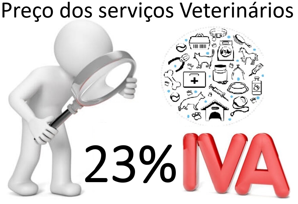 O preço dos serviços veterinários são mais elevados porque pagam 23% e IVA 