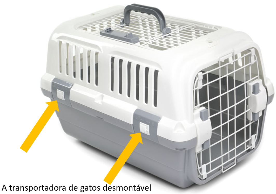 transportadora de gatos desmontável