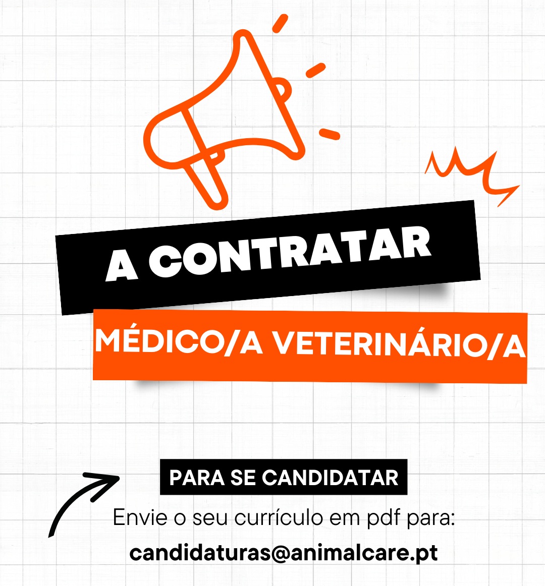 Recrutamento Hospital Veterinário ANIMALcare